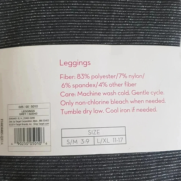 Exhilaration legging fleece lined full gray SzL/XL - Picture 4 of 5